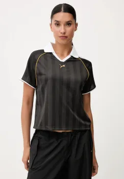 Puma tricou polo culoarea negru, 632157 imagine