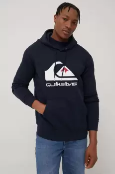 Quiksilver bluza barbati, culoarea albastru marin, cu imprimeu imagine