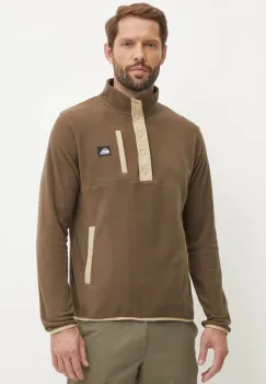 Quiksilver bluza barbati, culoarea maro, neted imagine