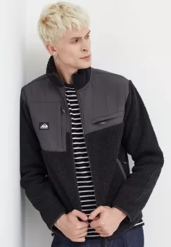 Quiksilver bluza barbati, culoarea negru, neted imagine