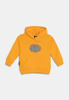 Quiksilver bluza copii GRAPHIC HOODIE culoarea portocaliu, cu gluga, cu imprimeu, AQKFT03044 imagine