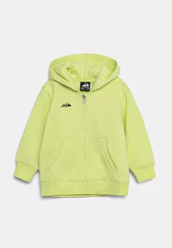 Quiksilver bluza copii GRAPHIC ZIP HOODIE culoarea verde, cu gluga, melanj, AQKFT03047 imagine