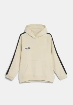 Quiksilver bluza copii GRAYLING HOODIE culoarea bej, cu gluga, modelator, EQBFT03894 imagine