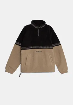 Quiksilver bluza copii TAKE US BACK BLOCK POLAR culoarea bej, neted, EQBFT03897 imagine