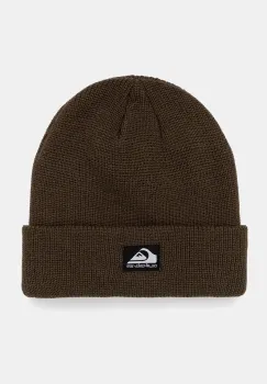 Quiksilver caciula culoarea verde, din tricot gros imagine