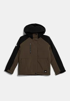 Quiksilver geaca de schi MISSION BLOCK JK culoarea maro, EQBTJ03180 imagine