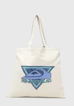 Quiksilver geanta de bumbac culoarea bej imagine