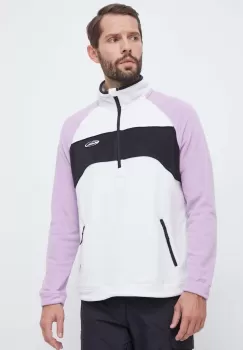 Quiksilver hanorac Powder Chaser culoarea alb, modelator imagine