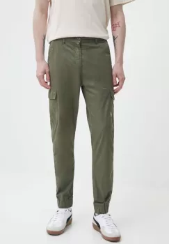 Quiksilver pantaloni barbati, culoarea verde imagine