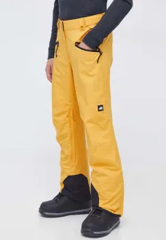 Quiksilver pantaloni Boundry barbati, culoarea galben imagine