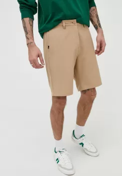 Quiksilver pantaloni scurti de baie barbati, culoarea bej, neted imagine