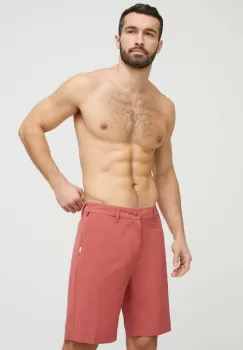 Quiksilver pantaloni scurti de baie barbati, culoarea rosu, neted imagine
