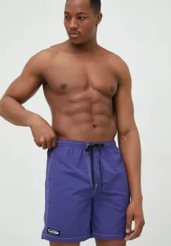 Quiksilver pantaloni scurti de baie culoarea violet imagine