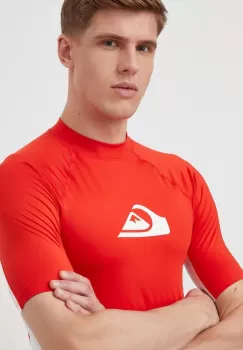 Quiksilver tricou barbati, culoarea rosu, cu imprimeu, T-SHIRT DO P?YWANIA imagine