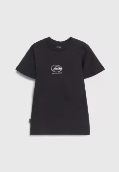 Quiksilver tricou de bumbac pentru copii CHROME LOGO culoarea negru, cu imprimeu imagine