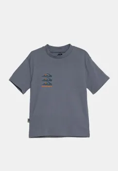 Quiksilver tricou de bumbac pentru copii VERTICAL LOGOS cu imprimeu, EQBZT04782 imagine