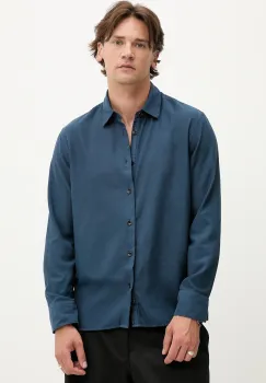 Rag & Bone camasa culoarea bleumarin, cu guler clasic, regular, MBW25PA018PCML imagine
