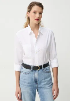 Rag & Bone camasa din bumbac femei, culoarea alb, cu guler clasic, regular, WAW22PA050PO50 imagine