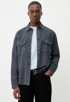 Rag & Bone camasa jeans cu guler clasic, regular, RX0825FSUGI imagine