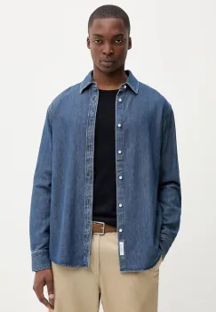 Rag & Bone camasa jeans cu guler clasic, regular, RX0925FSUKM imagine