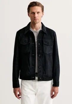 rag & bone geaca de tranzitie pentru barbati din piele intoarsa imagine
