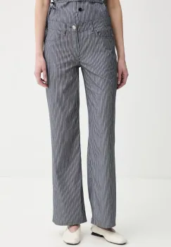 Rag & Bone pantaloni de dama din bumbac imagine
