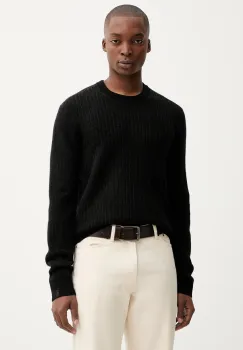 Rag & Bone pulover de lana culoarea negru, cu guler, RH2325F6MWL imagine