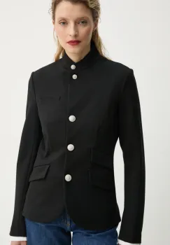 Rag & Bone sacou culoarea negru, un singur rand de nasturi, neted, WAW23S4026A926 imagine
