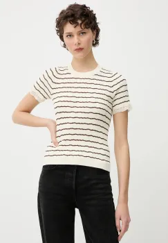 Rag & Bone tricou culoarea bej, WAS25P025UG25 imagine