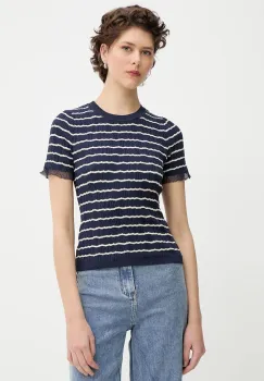 Rag & Bone tricou culoarea bleumarin, WAS25P025UG25 imagine