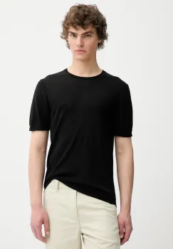 Rag & Bone tricou de lana culoarea negru, uni, MBS25P017BM17 imagine