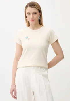Rag & Bone tricou din bumbac culoarea bej, WCC25PT030MS31 imagine
