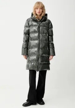 Rains geaca 15130 Alta Longer Puffer Jacket culoarea verde, de iarna, 15130 imagine