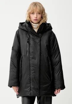 Rains geaca 17240 Torna Insulated Long Jacket culoarea negru, de iarna, 17240 imagine