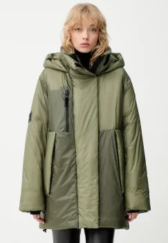 Rains geaca 17240 Torna Insulated Long Jacket culoarea verde, de iarna, 17240 imagine