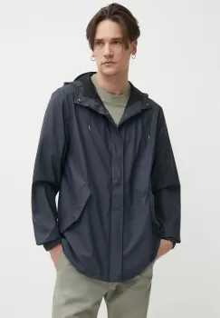 Rains geaca 18010 Fishtail Jacket culoarea albastru marin, de tranzitie imagine