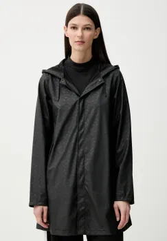 Rains geaca A-Line W Jacket W3 culoarea negru, de tranzitie, 18050 imagine