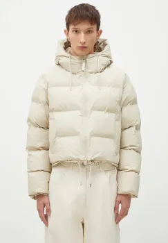 Rains geaca Alta Short Puffer Jacket W3T3 culoarea bej, de iarna, 15150.26 imagine