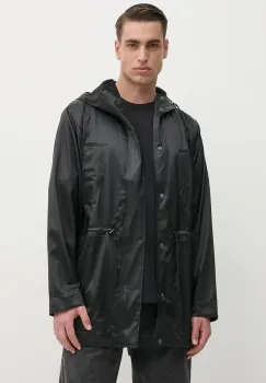 Rains geaca Bold Long Jacket W3 culoarea negru, de tranzitie, 12110 imagine