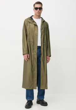 Rains geaca Bold Longest Jacket W3 culoarea verde, de tranzitie, 12120 imagine