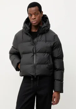 Rains geaca de ploaie Alta Short Puffer Jacket W3T3 culoarea negru, de iarna, 15150.01 imagine