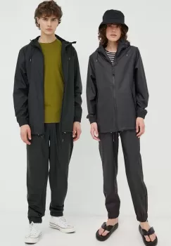 Rains geaca de ploaie culoarea negru, de tranzitie imagine