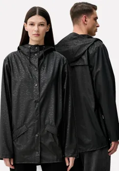Rains geaca Jacket W3 culoarea negru, de tranzitie, oversize, 12010 imagine
