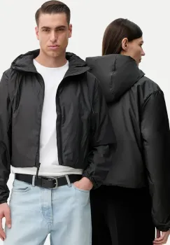 Rains geaca Lohja Short Insulated Jacket W3T1 culoarea negru, de tranzitie, 15780 imagine