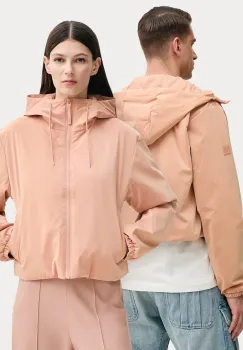 Rains geaca Lohja Short Insulated Jacket W3T1 culoarea portocaliu, de tranzitie, 15780 imagine