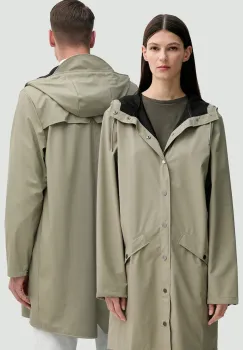Rains geaca Long Jacket W3 culoarea verde, de tranzitie, 12020 imagine