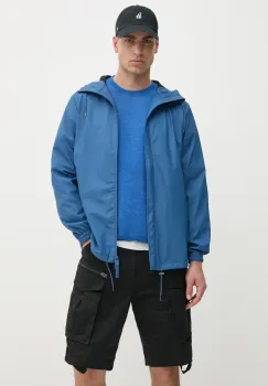 Rains geaca Storm Breaker W3 culoarea albastru marin, de tranzitie, oversize, 18370 imagine
