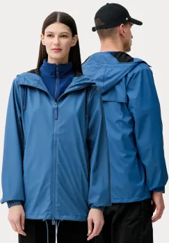 Rains geaca Storm Breaker W3 culoarea albastru marin, de tranzitie, oversize, 18370 imagine