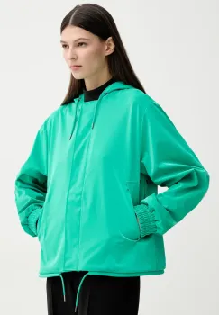 Rains geaca String W Jacket W3 culoarea verde, de tranzitie, 18040 imagine