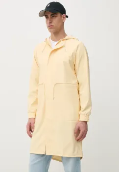 Rains geaca String W Parka W3 culoarea galben, de tranzitie, 18550 imagine